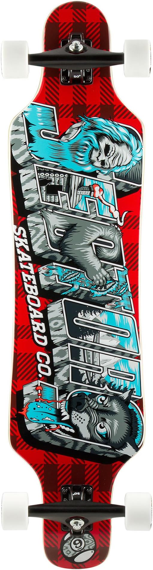 Sector 9 - Mini Shaka Longboard Complete 2014, Red, 40.25" x 9.75"