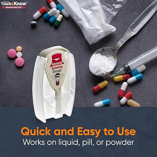 Miniatura 3 de Touch&Know Kit de prueba de drogas múltiples, detección general con resultados instantáneos, pruebas para 30 sustancias, kit de prueba de