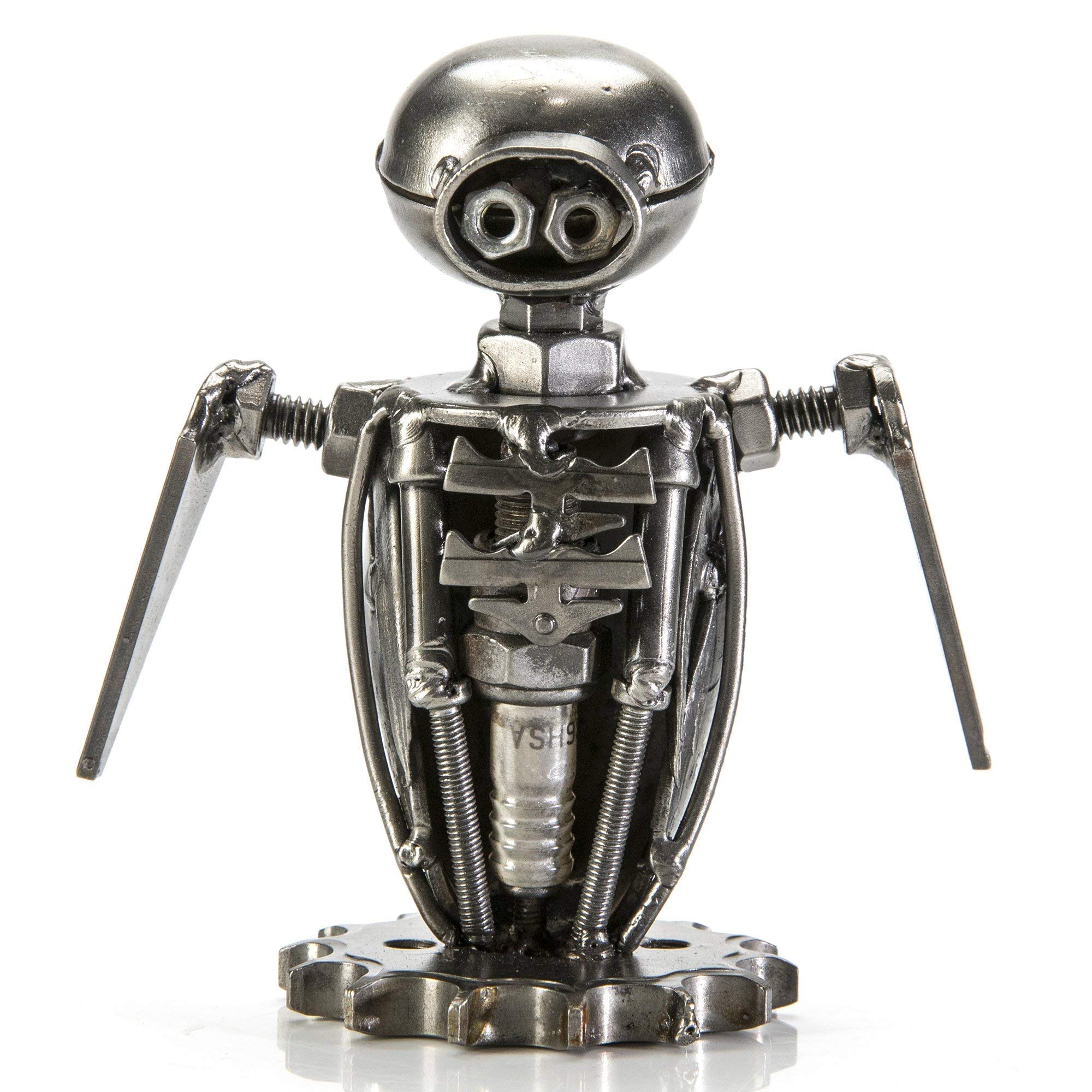 Amazon.com: KALIFANO Wall-E and Eve Recycled Metal Art Figurines