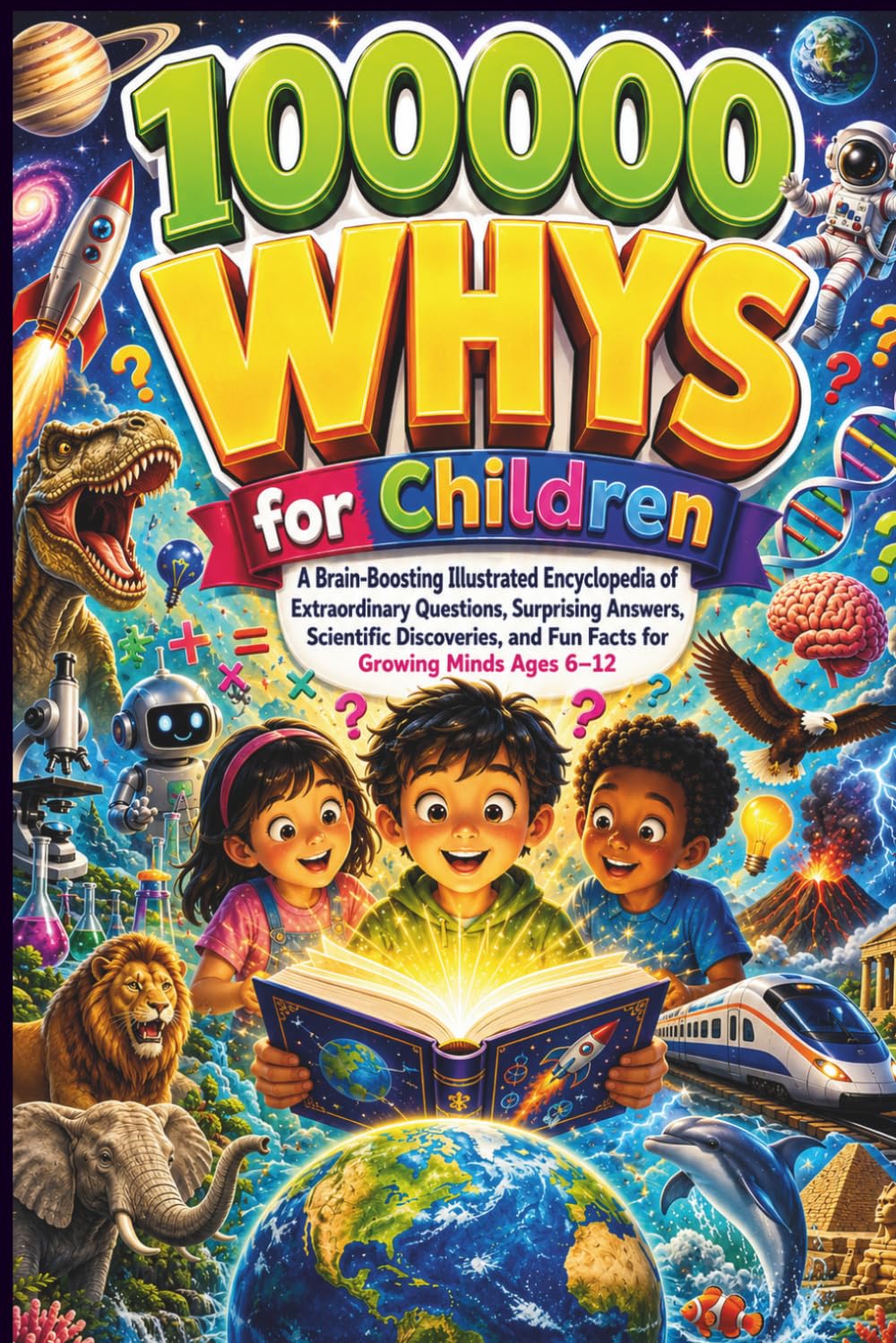 100000 Whys for Children: A Brain-Boosting Illustrated Encyclopedia of Extraordinary Questions, Surprising Answers, Scientific Discoveries, and Fun Facts for Growing Minds Ages 6-12