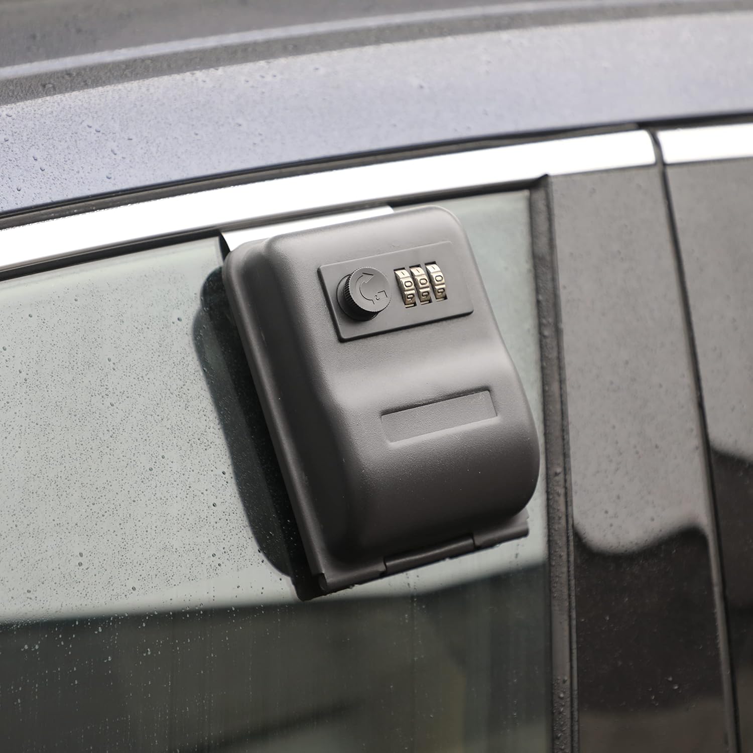 Car Window Lock Box with Combination Lock Box Car Cover
