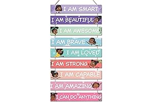 UBTKEY Black Girl Wall Art - Inspire Your Princess