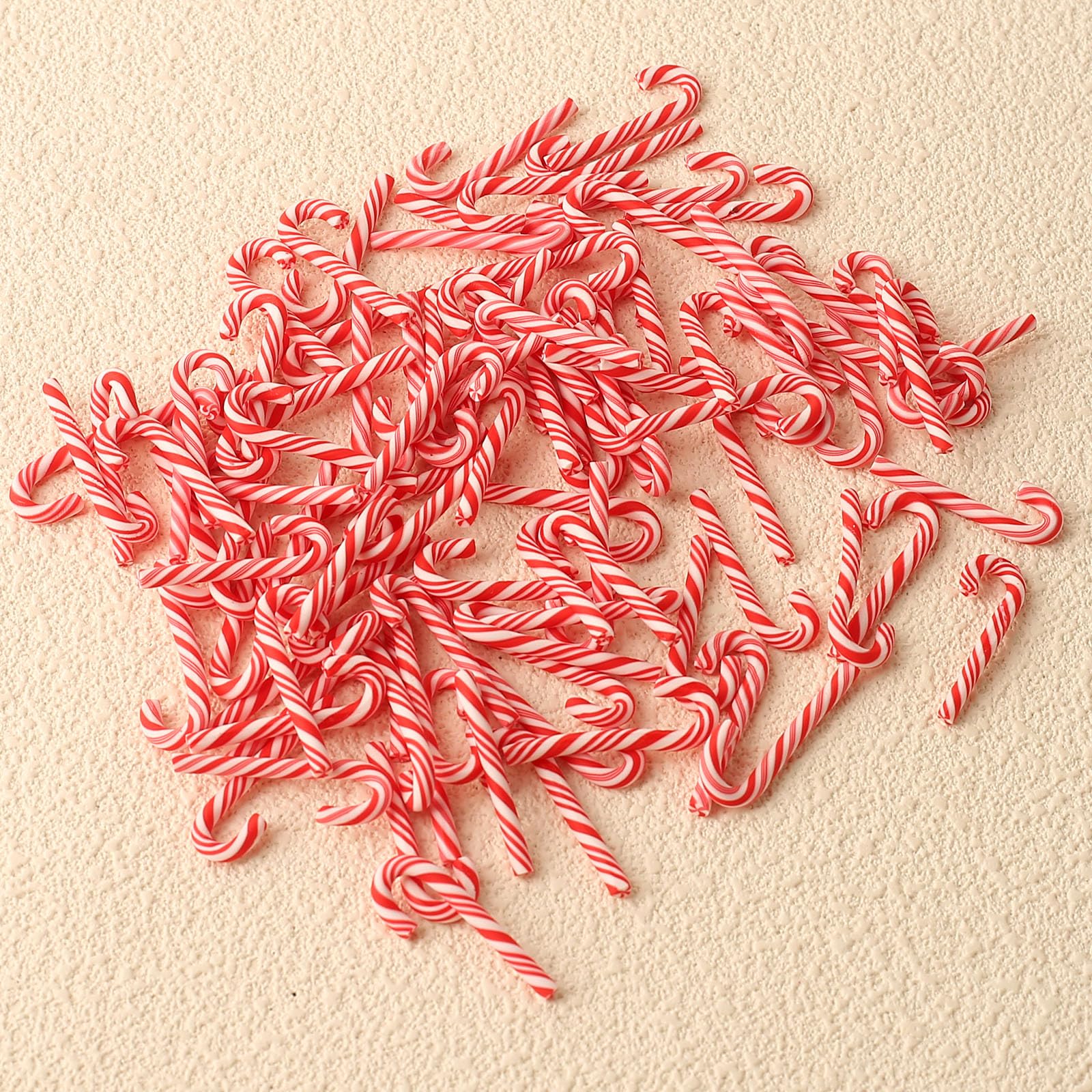 100 Mini Cannes En Sucre D'orge Décorations Noël - Environ 2,5 Cm, Rouge, Pour Sapin, Décoration Maison