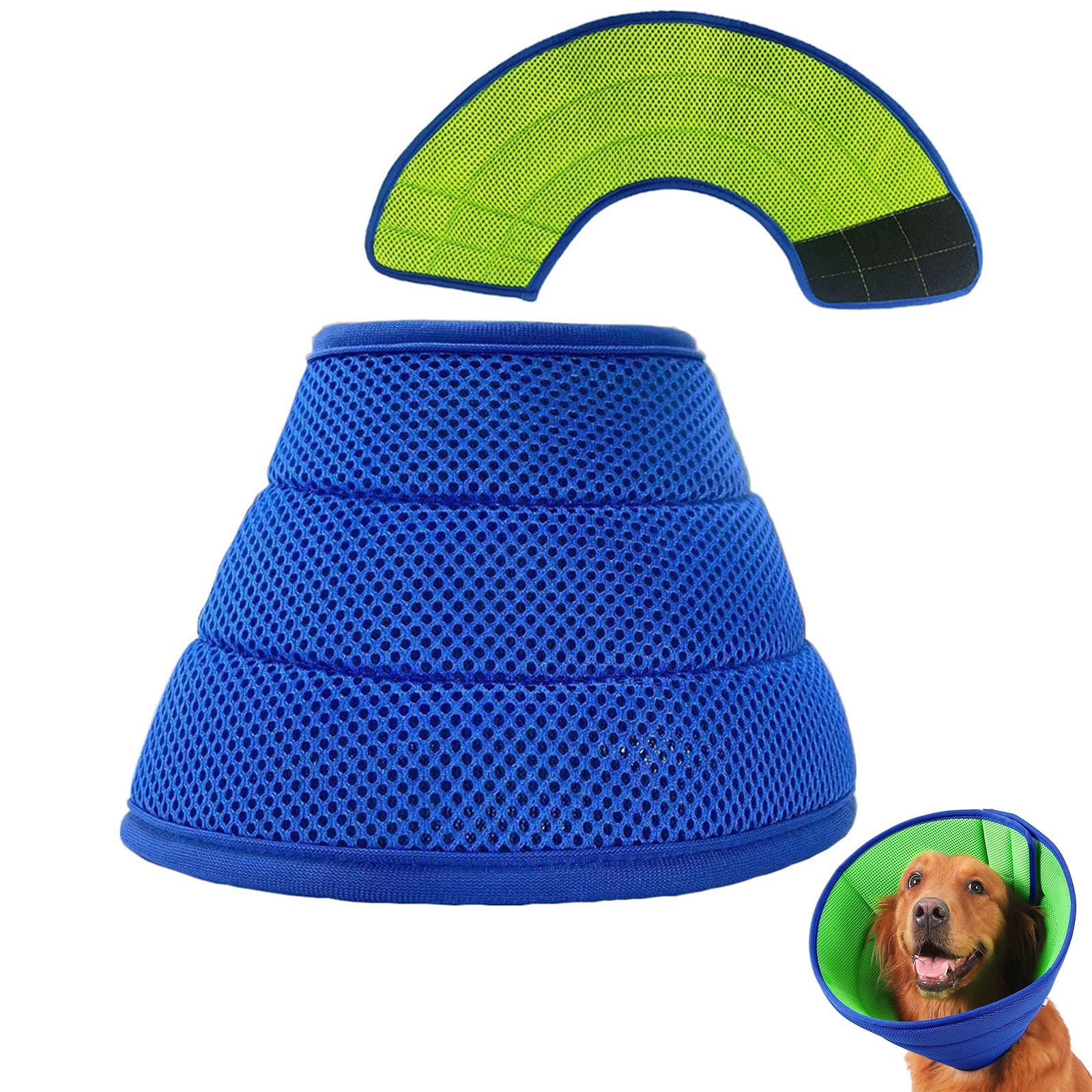 Soft Dog Cone Collar, 30-35cm Adjustable Dog Cone for Dogs After Surgery
