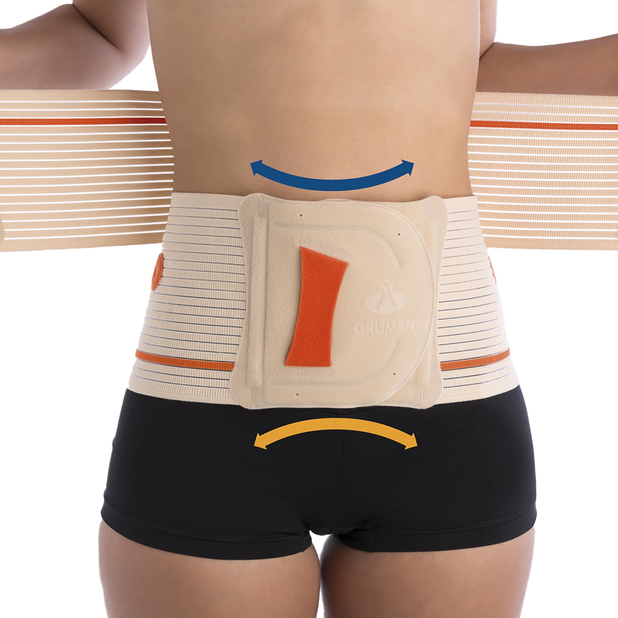 Faja sacrolumbar semirrígida corta Orliman EV-200