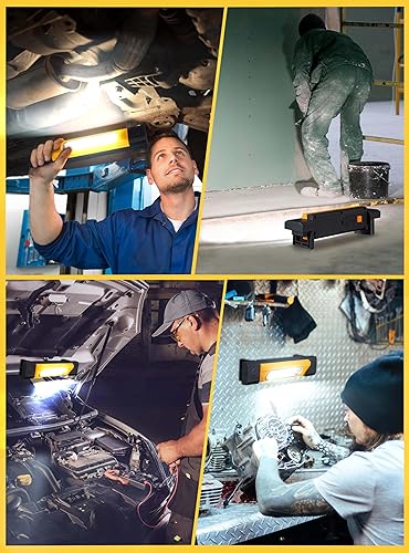 Miniatura 7 de Luz de trabajo, luz de trabajo LED de 2800 lm, luz de trabajo recargable debajo del capó, luz de trabajo magnética, 3 modos de luz mecánica