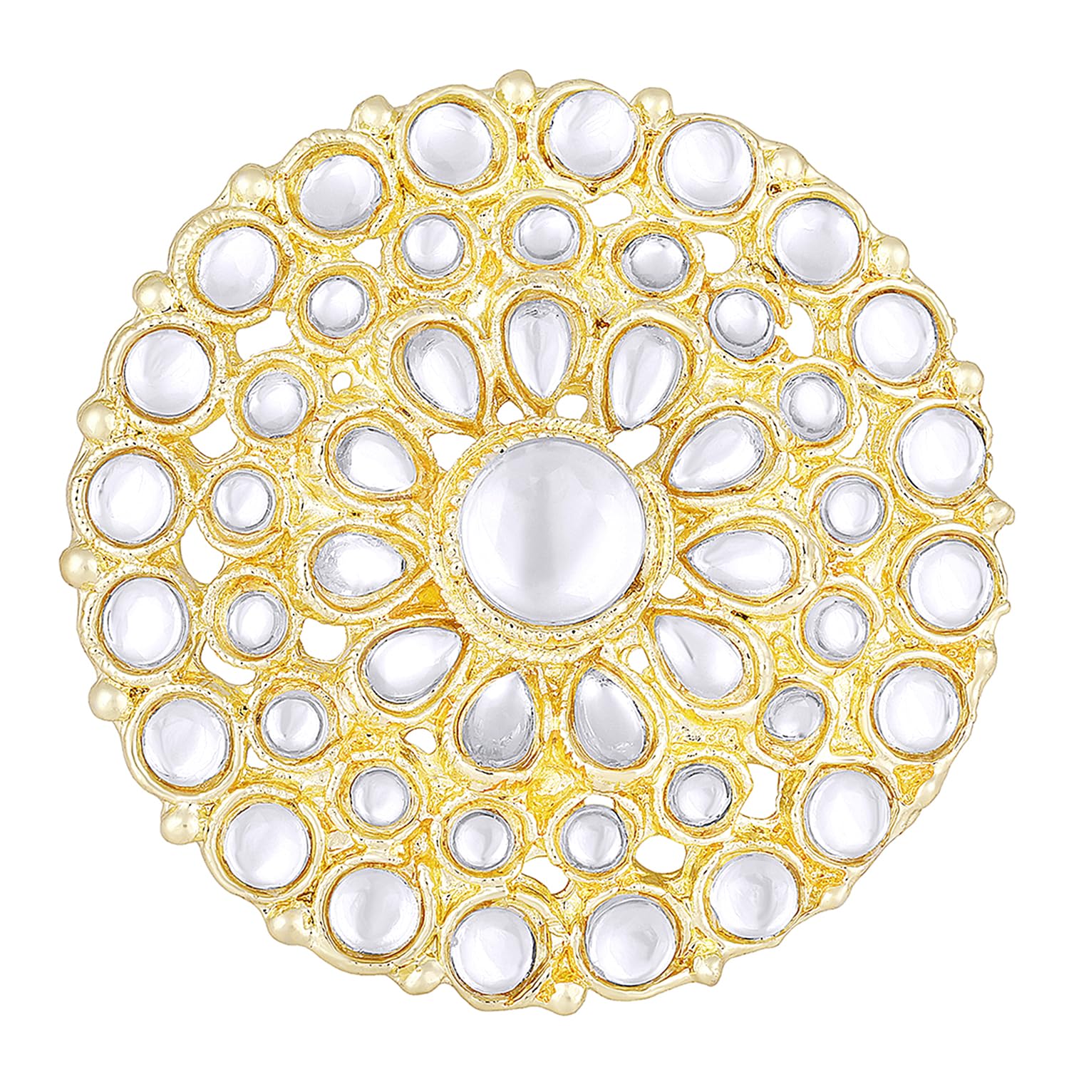 See full amazon price history chart for Peora Gold Plated White Kundan Studded Adjustable Finger Ring Ethnic Fashion Jewellery Gift for Girls Women Peora Gold Plated White Kundan Studded Adjustable Finger Ring Ethnic Fashion Jewellery Gift for Girls Women (B0C8V4T4FD) Amazon Price History, Amazon Price Tracker