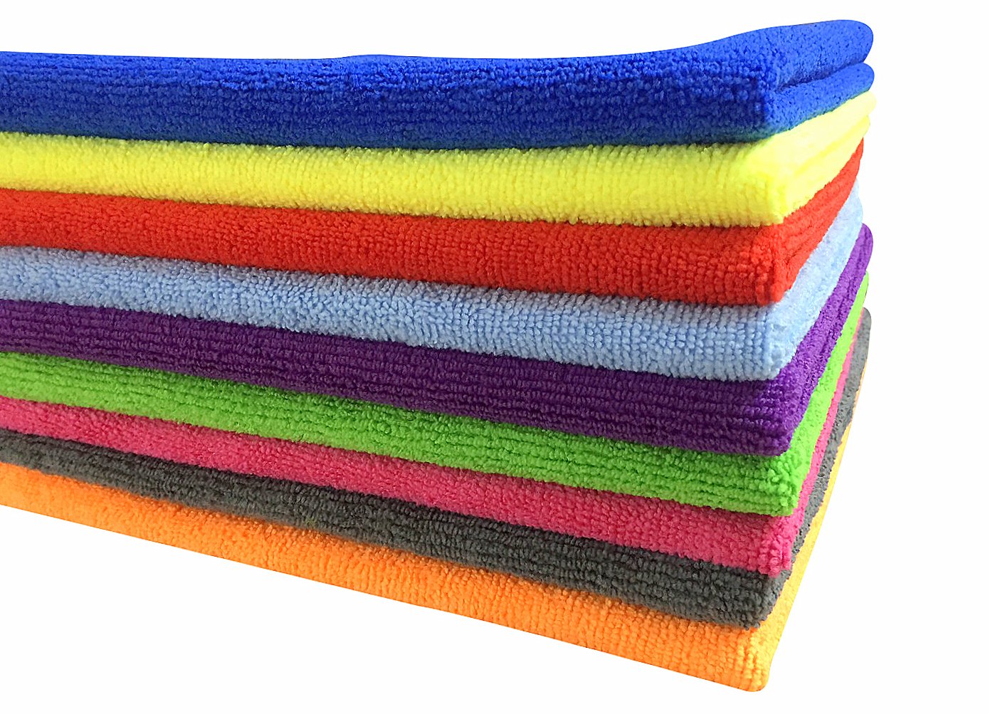 SOFTSPUN Microfiber Export Rejected Cloths Going Cheap! 6 pcs 40X60 cms Assorted Colour Thick Lint & StreakFree Multipurpose Cloths for Car Bike Cleaning Polishing Washing & Detailing.