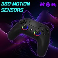 SUBSONIC Wireless PS5 Kontroller Programozható Gombokkal, Vibráció és LED Világítással - black 2