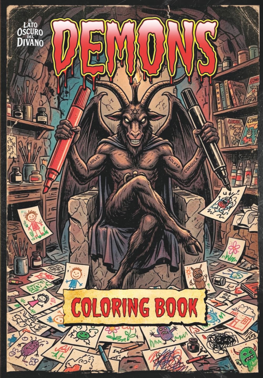 Demoni da colorare: Colora i Demoni tra un Rito e l’Altro… Senza Aprire l’Abisso! (Il Lato Oscuro del Divano)