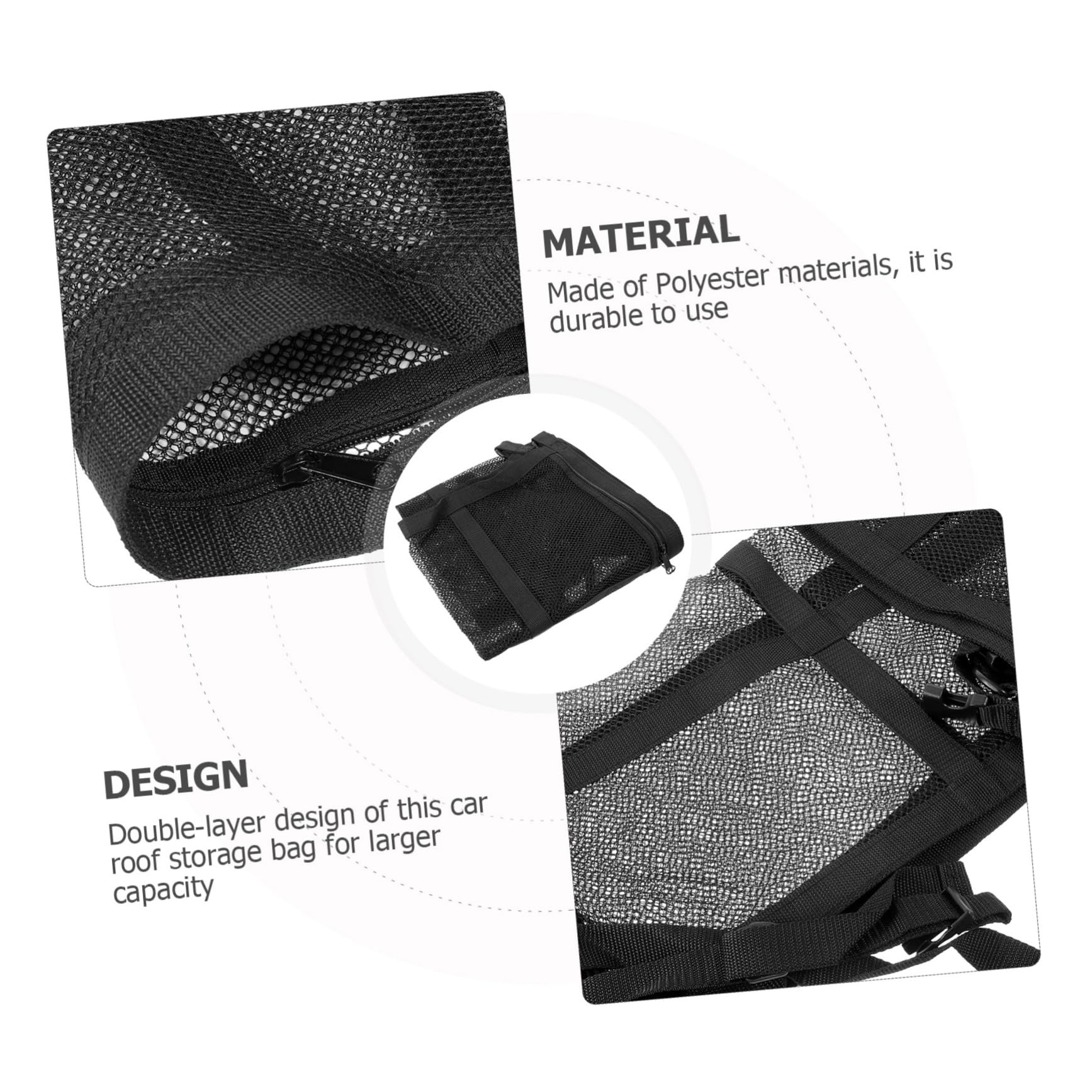 ABOOFAN 5 Pezzi Rete Portaoggetti per Auto Borsa Stoccaggio con Organizzatore Resistente per Accessori Auto Ottimizza nel Bagagliaio e Mantiene Tutto Ordine