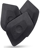 Azureblue Pan Scraper Dish Scraper Food Scraper Tool Plastic Pot Scraper Kitchen Scraper Grease Scraper Cast Iron Skillet Pan Scraper Tool for Cleaning (3 Pcs, Red)