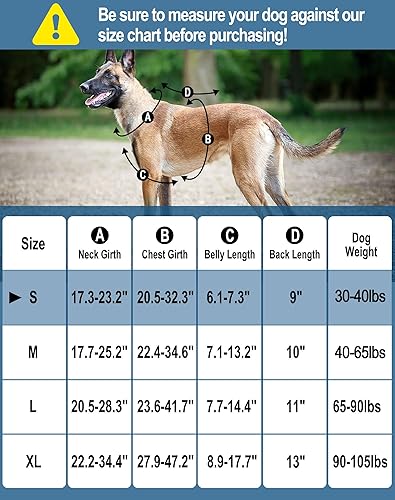 Miniatura 6 de PETNANNY Arnés táctico para perros, arnés de servicio para perros de apoyo emocional, chaleco para perros medianos y grandes, chaleco para perro ESA