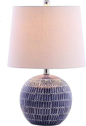 JONATHAN Y JYL5044A Ronald - Lámpara de mesa LED de cerámica de 21 pulgadas, estilo costero, contemporáneo, mesita de noche, mesita de noche para