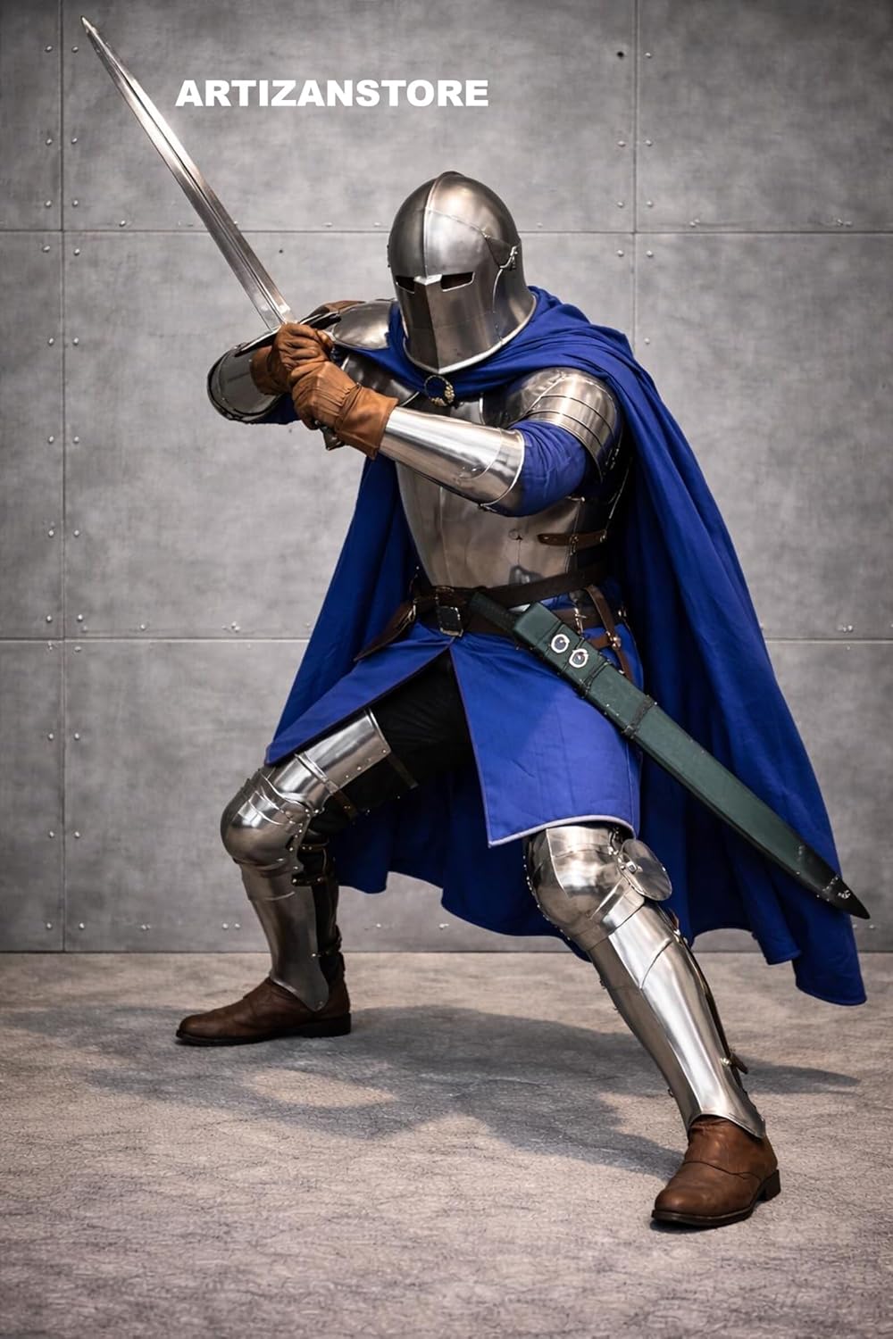 ARTIZANSTORE Real Wearable Medieval Knight Full Plate Armor | Handcrafted Steel Gothic Armor Suit | Reenactment & Display