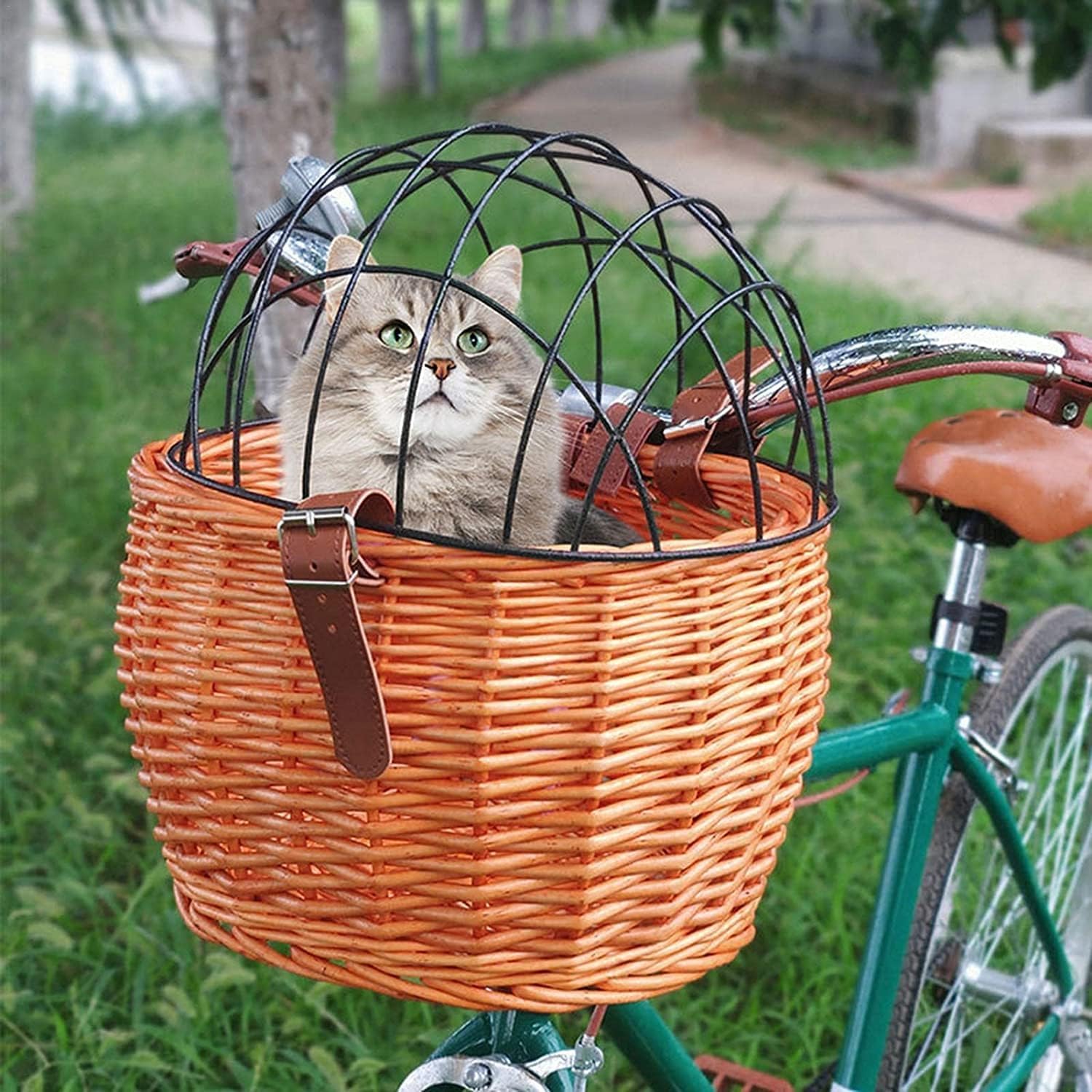 Amazon.co.jp: ペット用自転車用キャリー 自転車かご 自転車カゴ