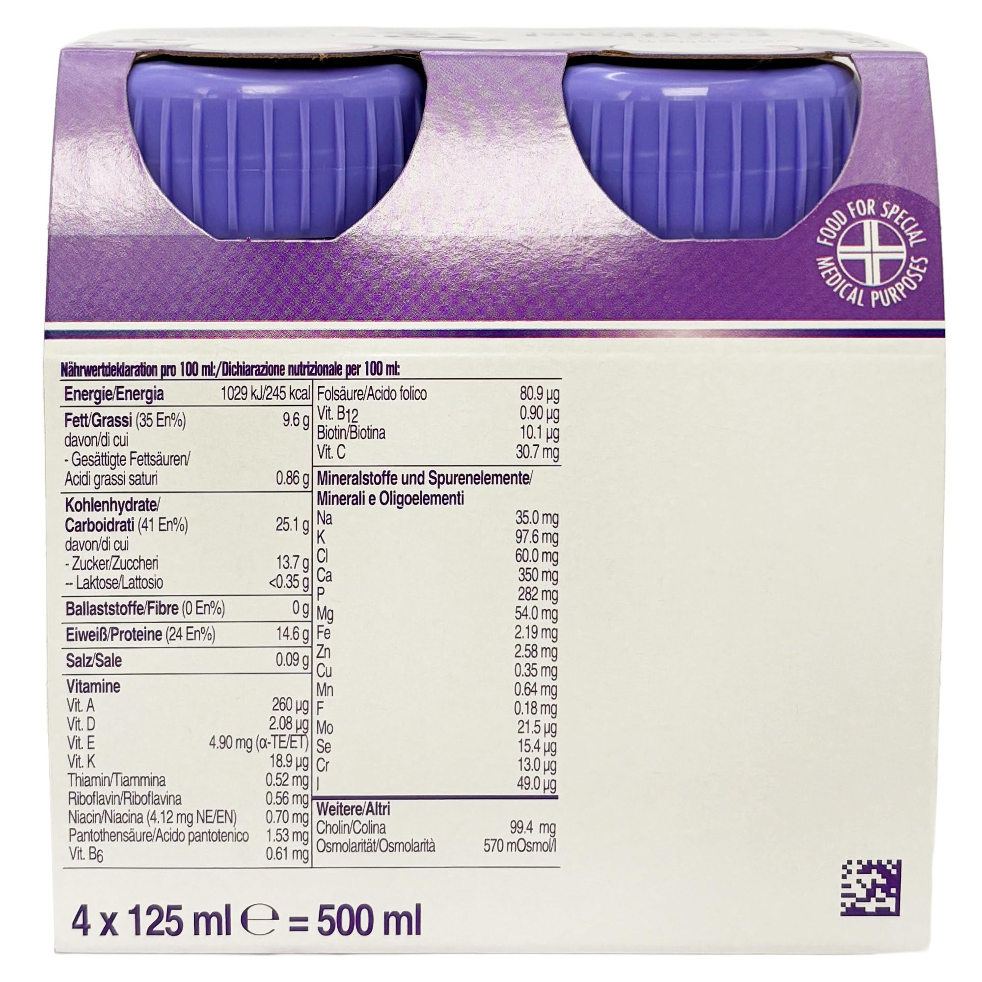 Fortimel Compact Protein Frutti Di Bosco 4x125 Ml