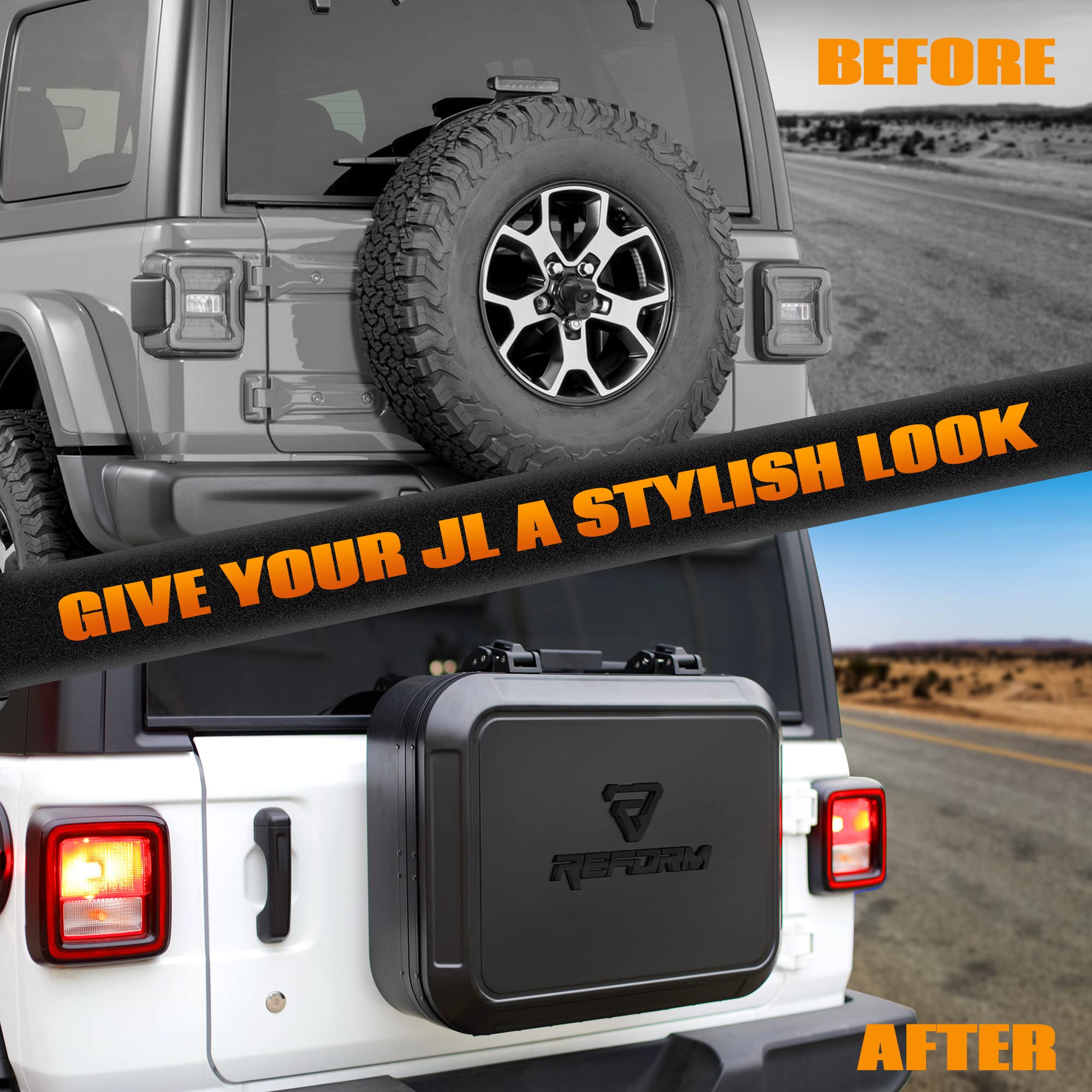 Amazon.co.jp: テールゲート スペアタイヤキャリア 収納ボックス 2018