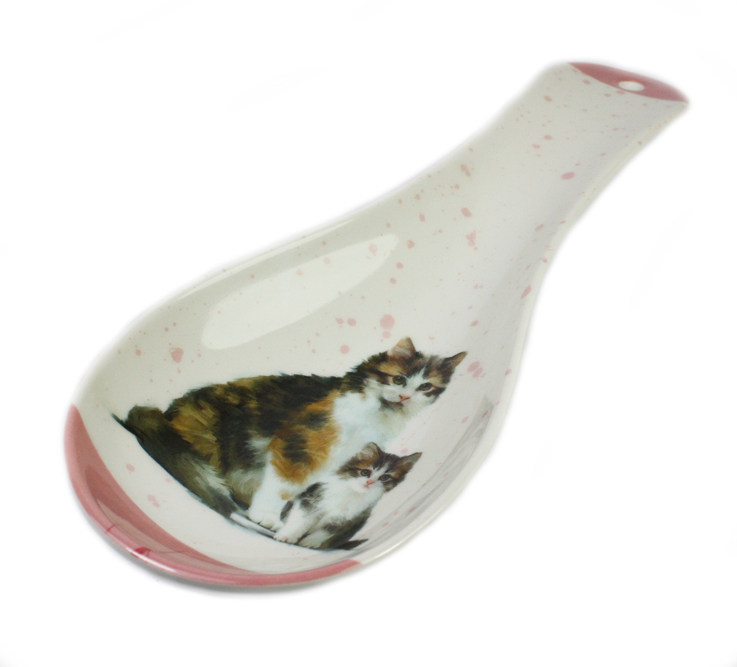Macneil Tortoiseshell Cat And Kitten Spoon Rest (Tortoiseshell)