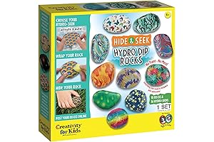 Creativity for Kids Hide & Seek Hydro Dip Rock Painting Kit