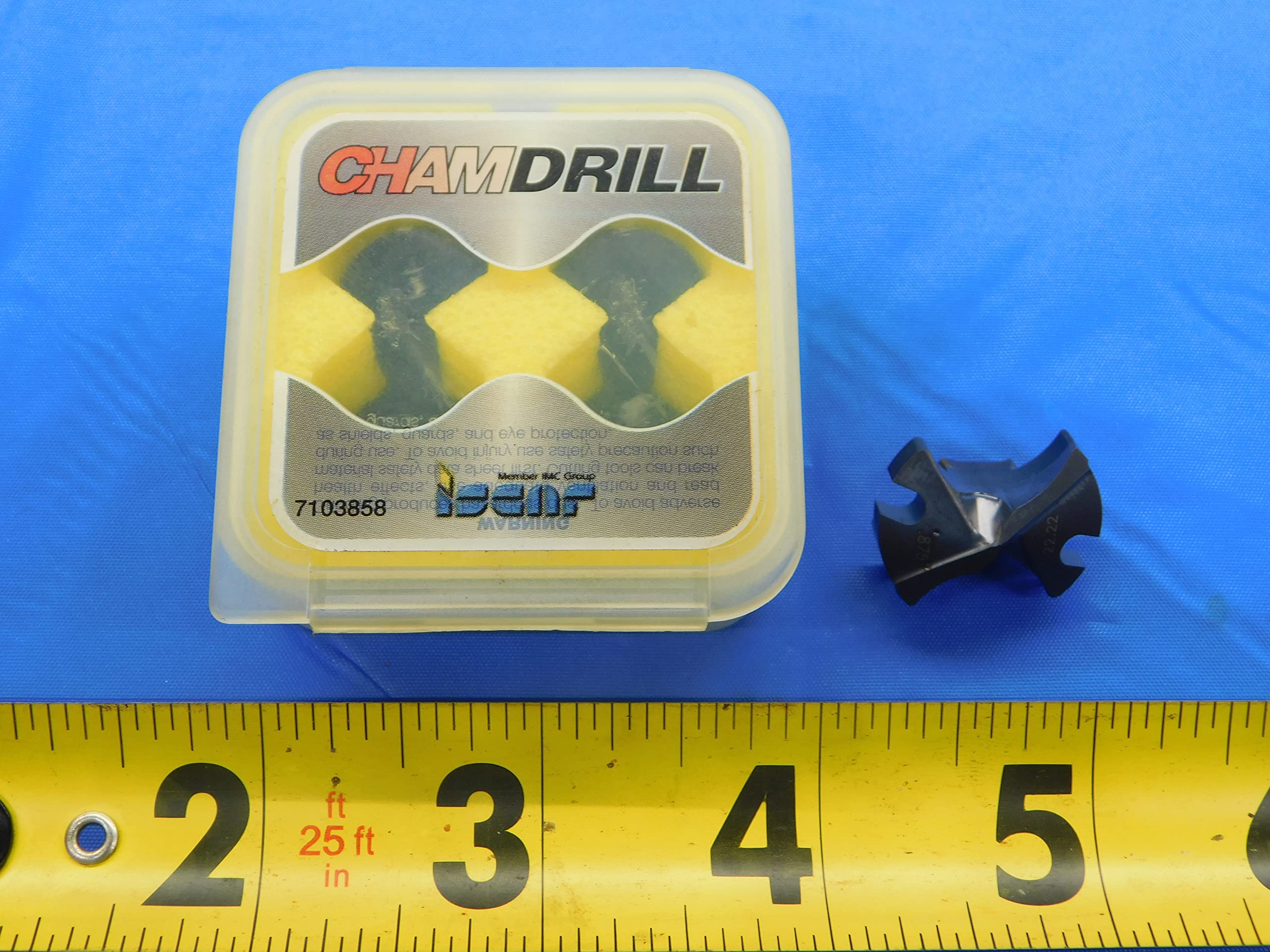 1PC New ISCAR IDI 0875-SG/IDI 2222-SG IC908 Carbide CHAMDRILL Insert - FAX-MB7409