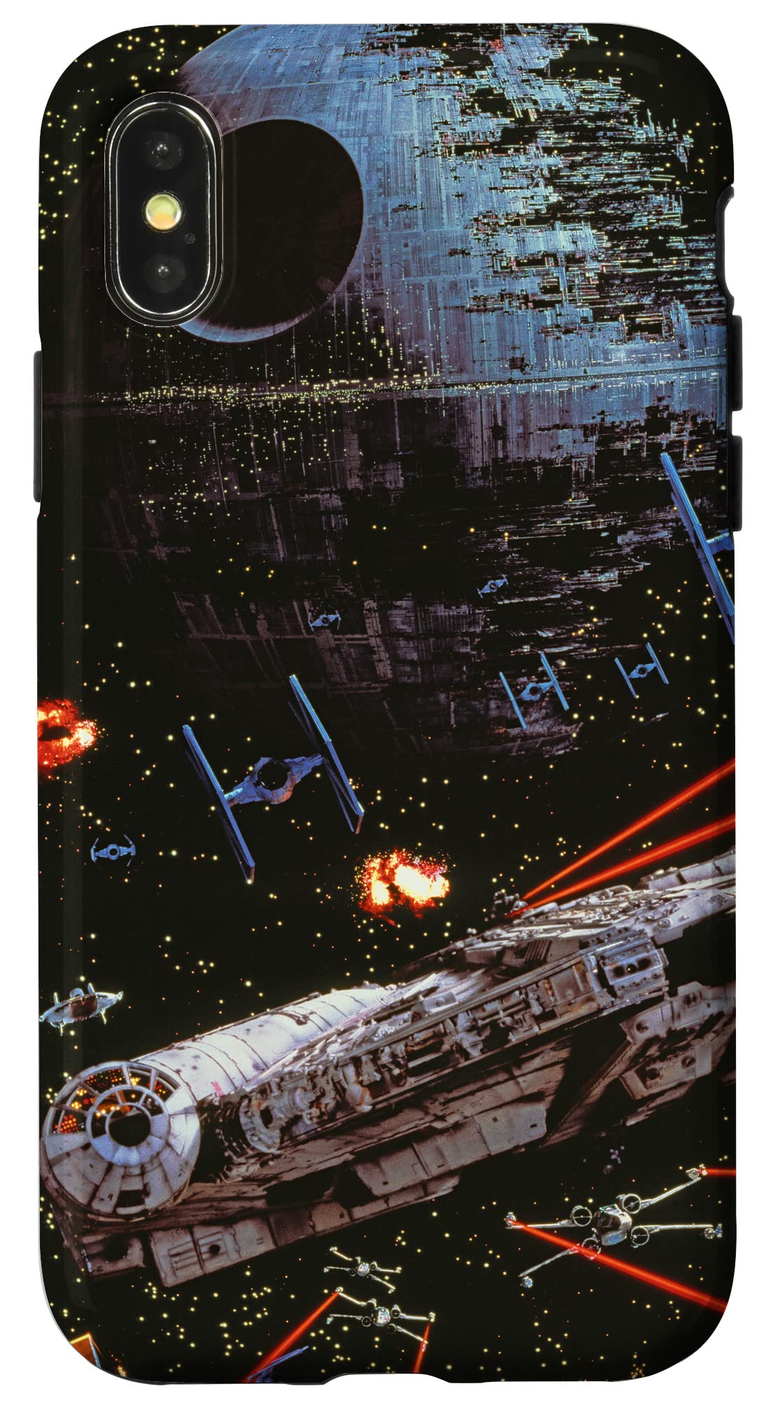 iPhone X/XS Star Wars Return of the Jedi Death Star II Battle Black Case