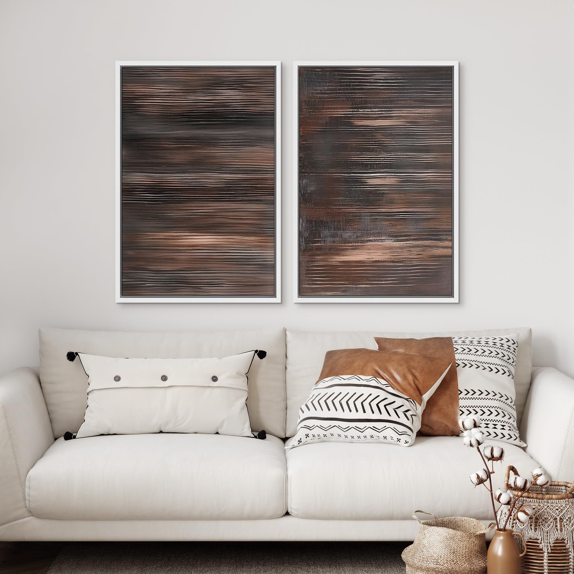 Amazon.com: SIGNFORD Framed Canvas Print Wall Art Set Abstract