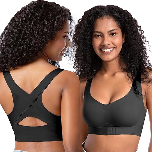 Posture Bra for Women Wireless Push Up Bralette Full Coverage Back Support Brasieres
