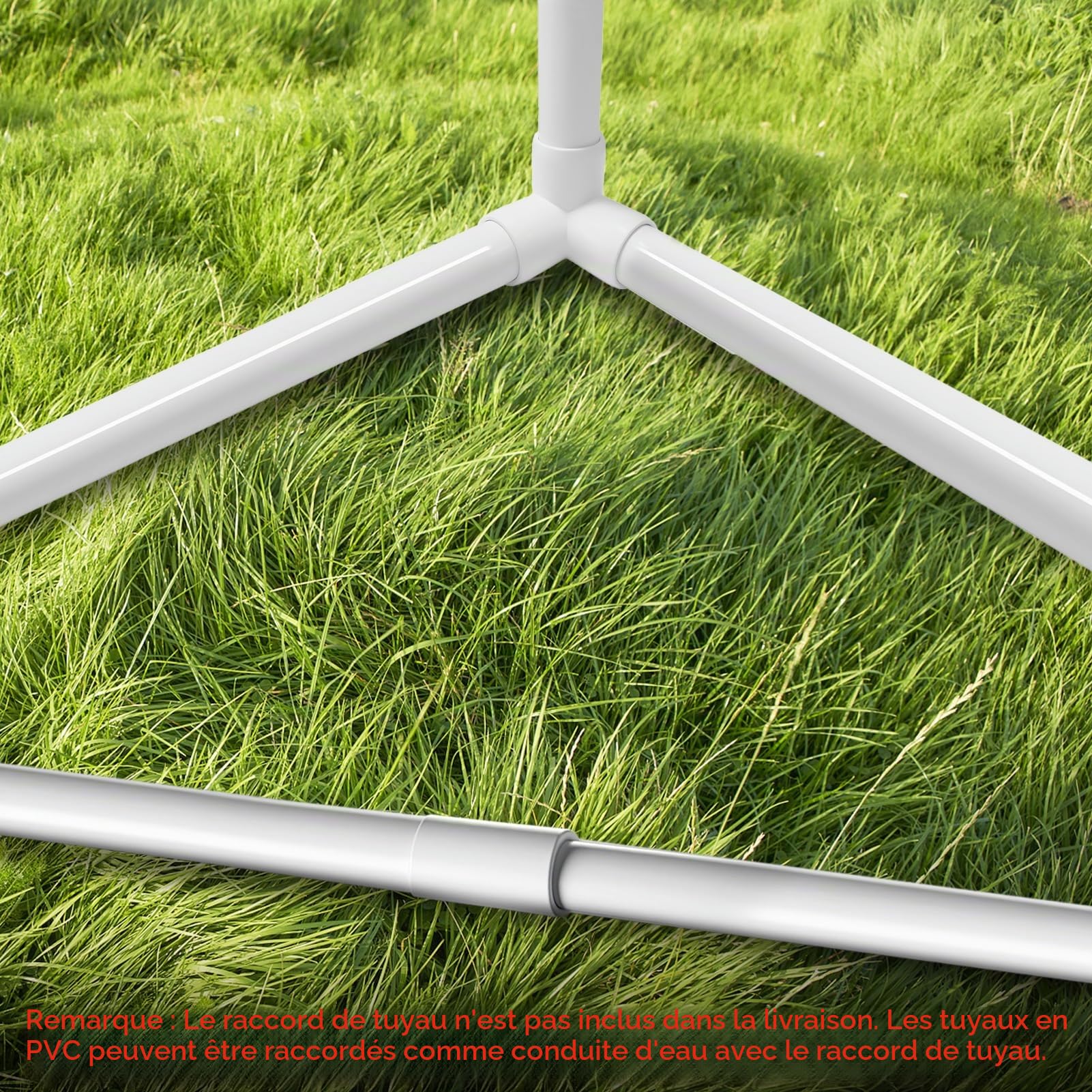 Tube d'installation M20 - Tube vide en PVC rigide de 24 m pour câble électrique - Difficilement inflammable - Avec 50 serre-câbles - Tube de 20 mm pour installation en saillie - Blanc