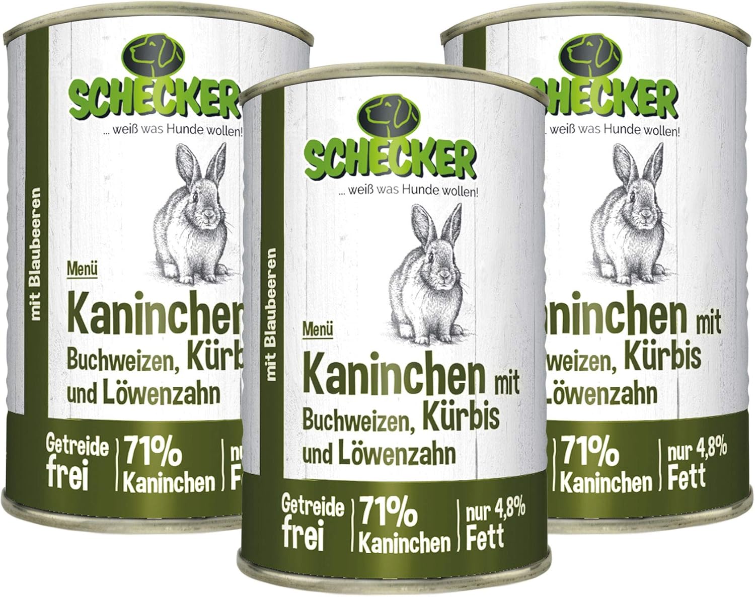 Schecker Hundemenü Junior Ente Mit Kürbis - Welpenfutter Mit 80% Ente | 12 X 200 G