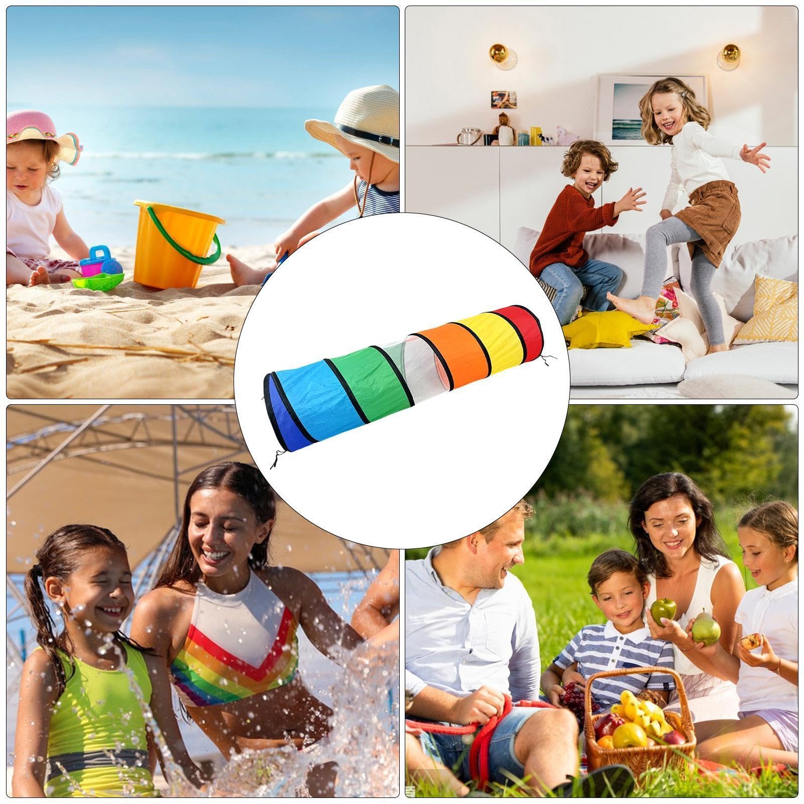 Kinder Spieltunnel Krabbeltunnel für Kleinkinder | Tunnelzelt für Haushalt für Wohnzimmer, Schlafzimmer, Garten, Camping, , Indoor, Outdoor, Spielzimmer