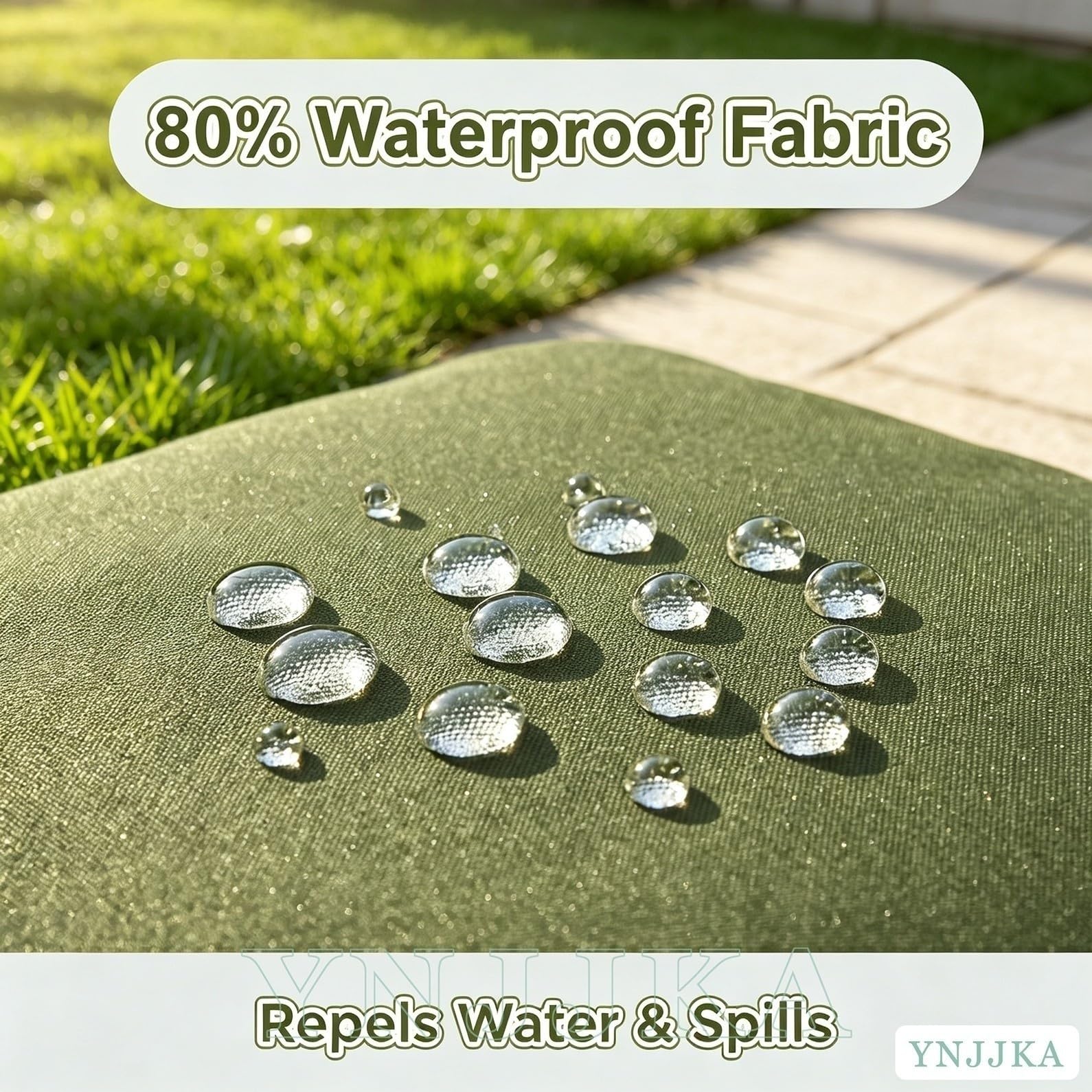 Sitzkissen Outdoor Wasserdicht für Bank, Bankauflage Outdoor Wasserfest 80%