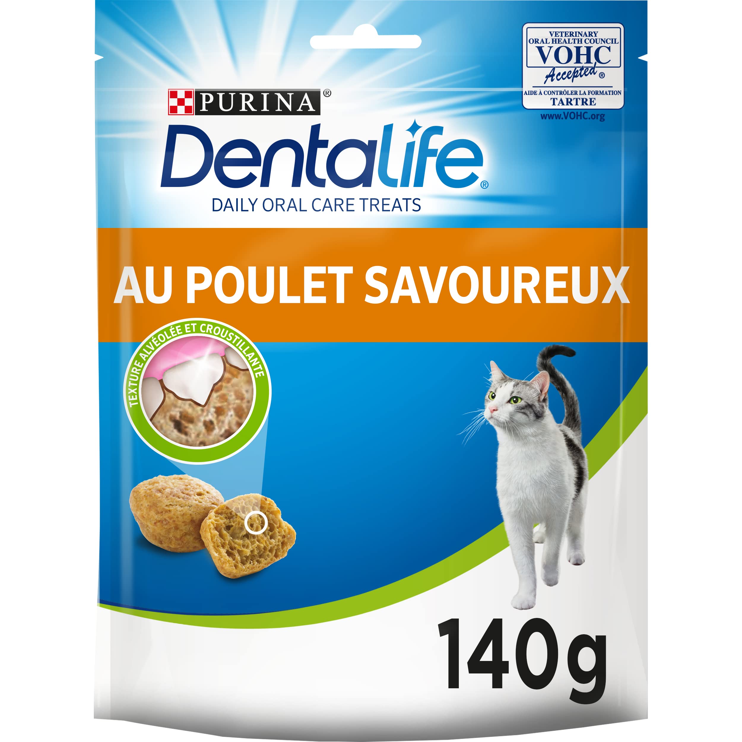 Dentalife - Gato de Pollo (140 g, golosinas para Gatos Adultos, 5 Unidades