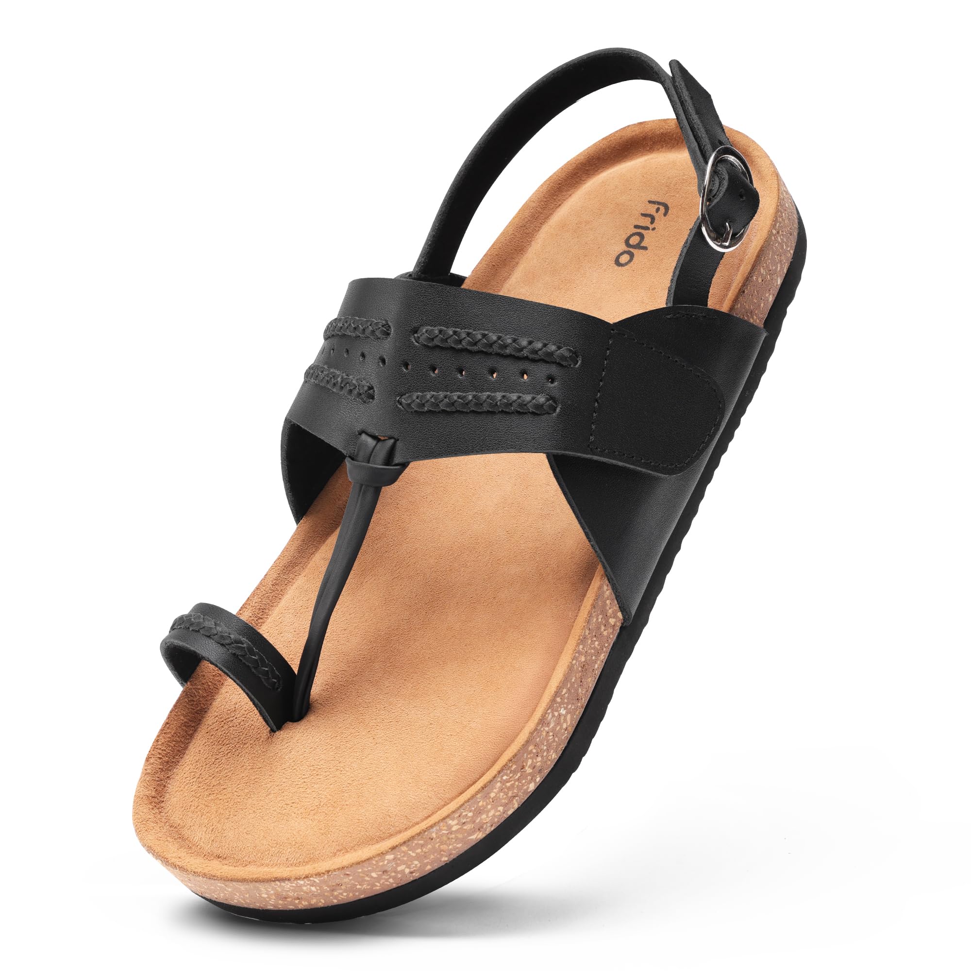 Puneri Chappal for Women | Ergonomic Traditional Indian Leather Chappal with Memory Foam, Wide Toe Box & Zero Drop Design | Adjustable Ethnic Footwear-image-43