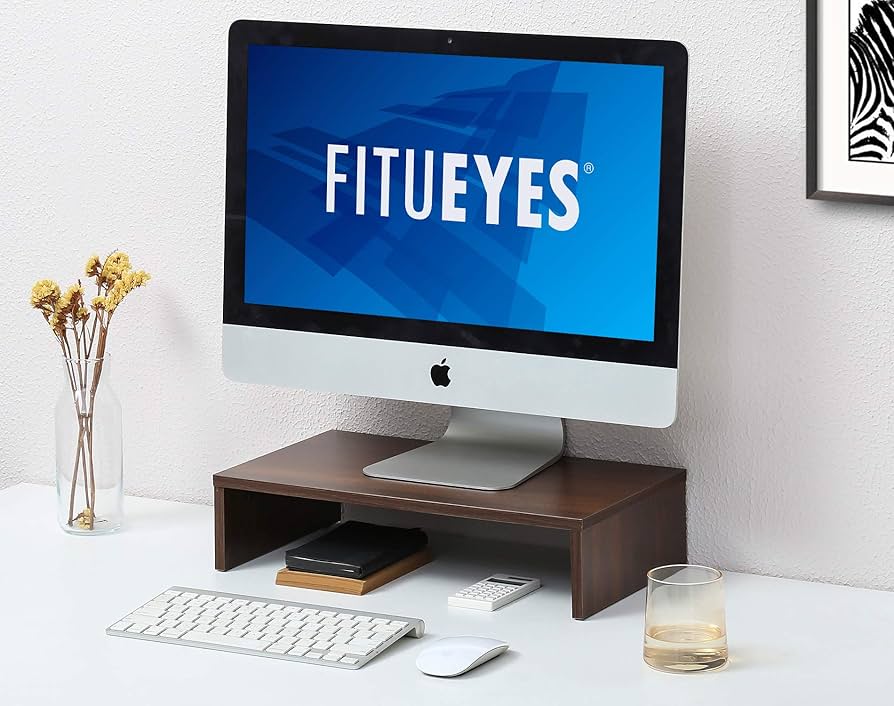 ◼️最終値下げ◼️【未開封】FITUEYES パソコンデスク 卓上ラック付き Amazon.co.jp: FITUEYES モニター台 机上台 机上ラック 木製 幅