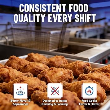 MirOil L103 Fry Powder Oil Stabilizer - 3 Gallon - Filter Aid for Cleaner Frying Oil - Better Tasting Food, Extended Cooking Life - Reduced Grease Buildup - Bulk FryPowder Fryer Cleaner (1 x 3 Gal)