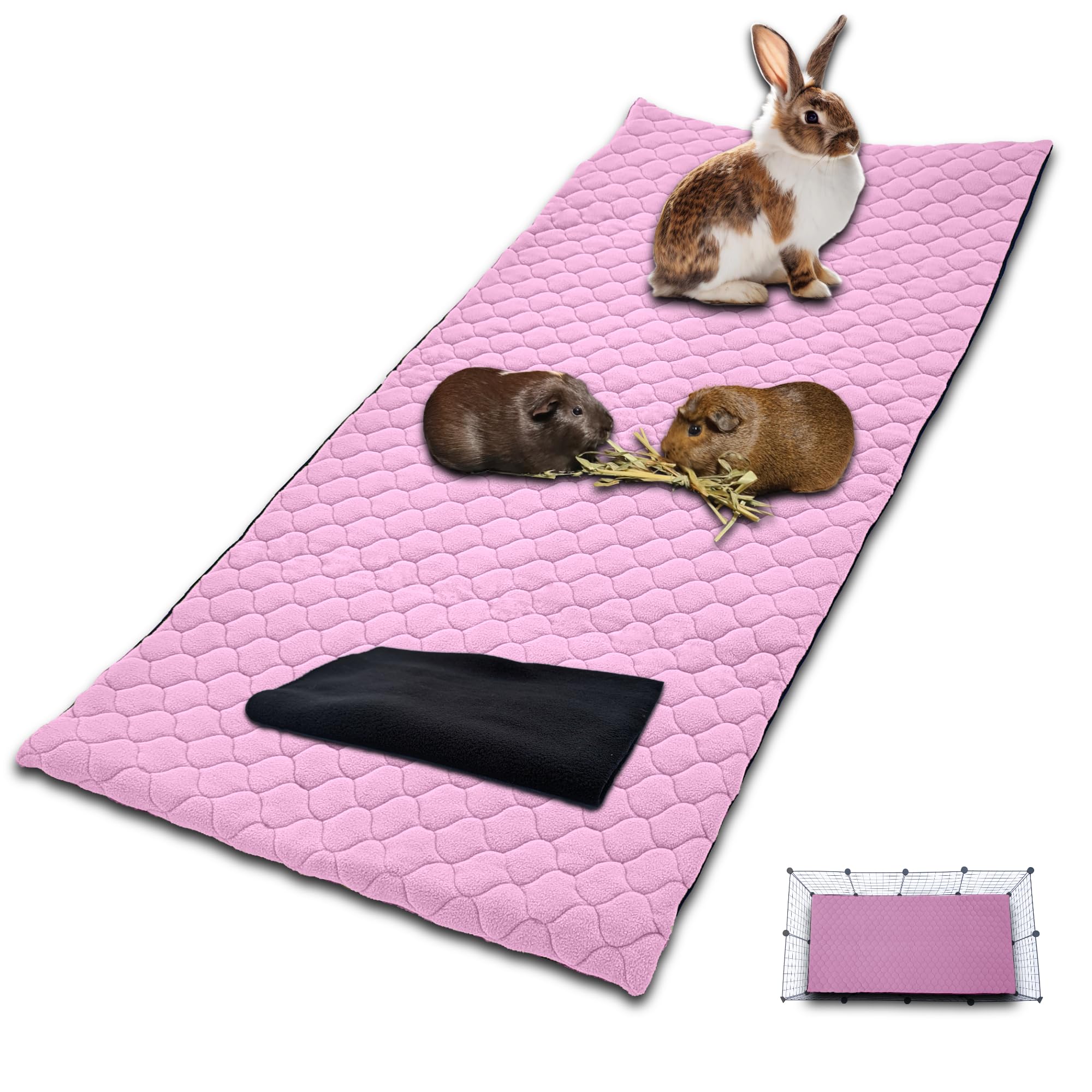 Rabbit Bedding Fleece Liner For Rabbit Cage Guinea Pig Cage Liner