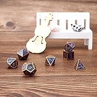Vista 33 de Resin Cat Head DND Dice, Sharp Edge Dungeons and Dragons Polyhedron Game Dice Set for Role Playing Games RPG Explorer Magic, Holiday Birthday Gifts