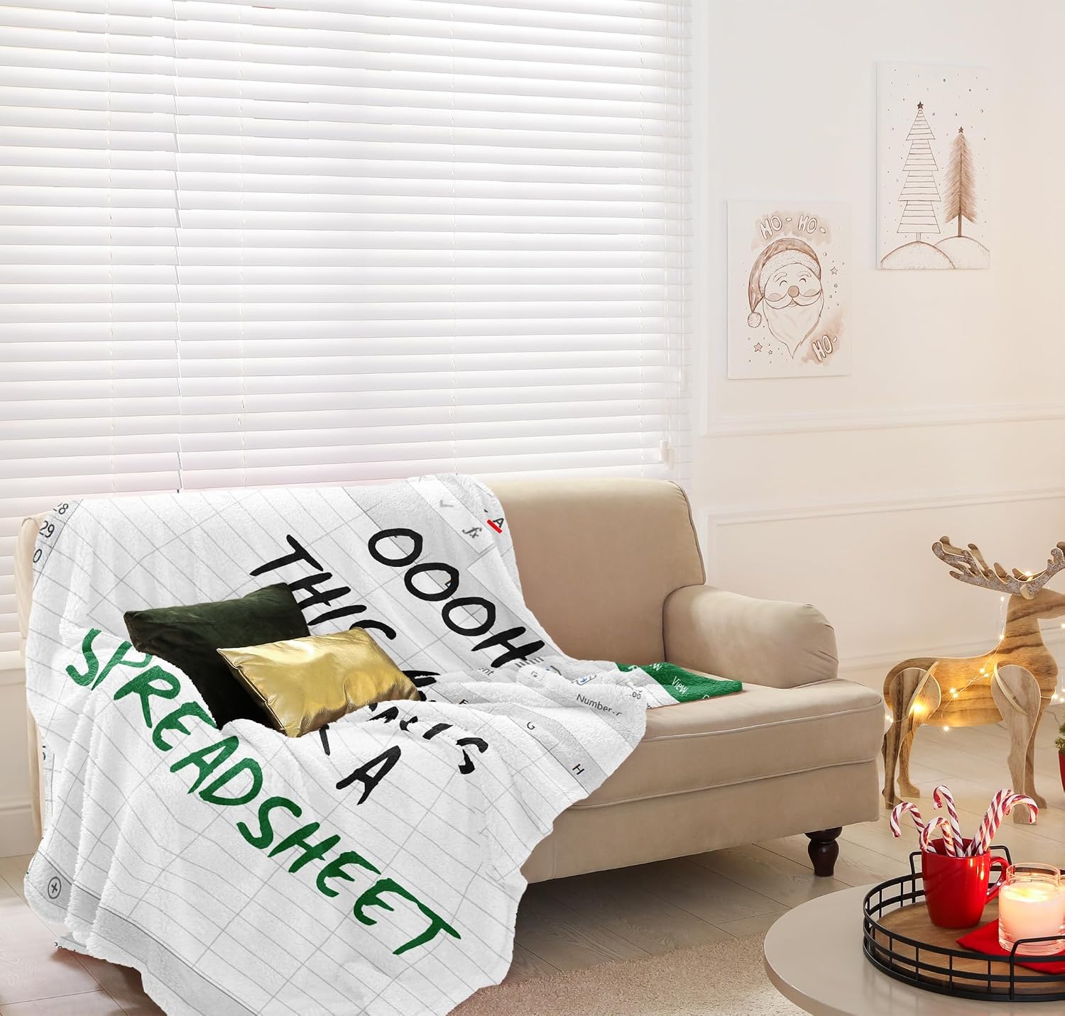 Accountant Gifts for Women/Men, Spreadsheet Gifts Funny, Gift for Accountants, Accounting Gift for Coworkers/Boss/Colleague/Friend, CPA Gifts, Excel Blanket 60"x50"