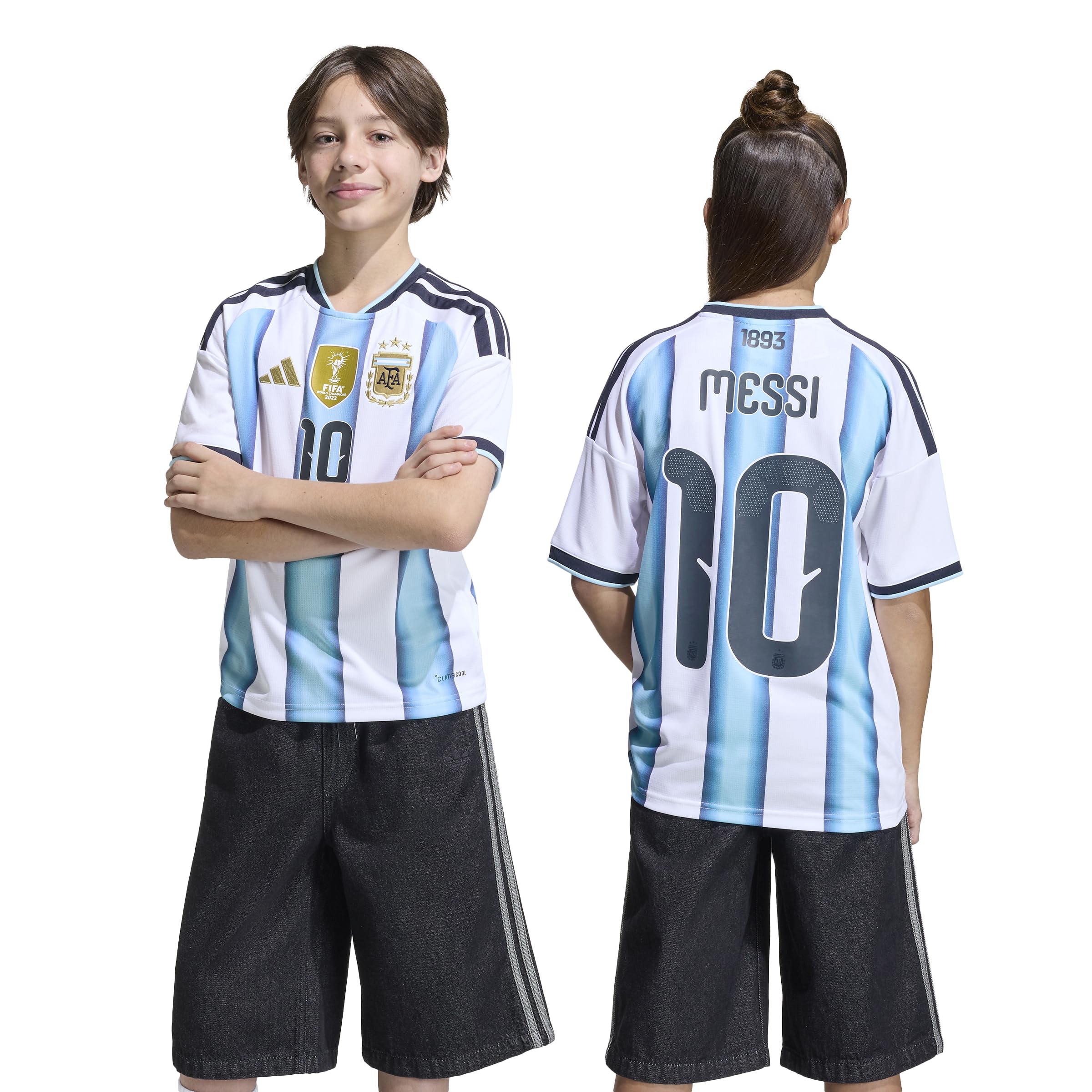 Adidas Squadra Nazionale Locale Messi Argentine, 26 Bambini