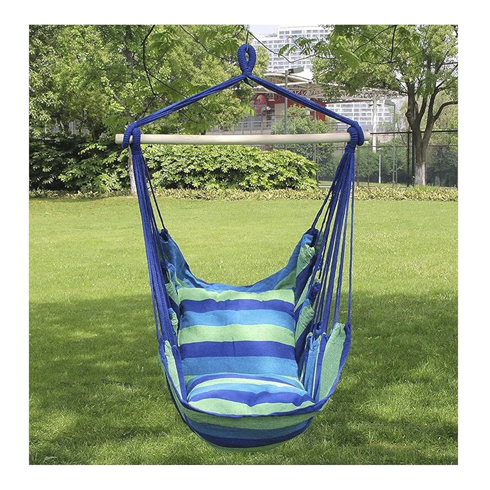 Amazon | ハンギングロープスイングチェアハンモックチェアの