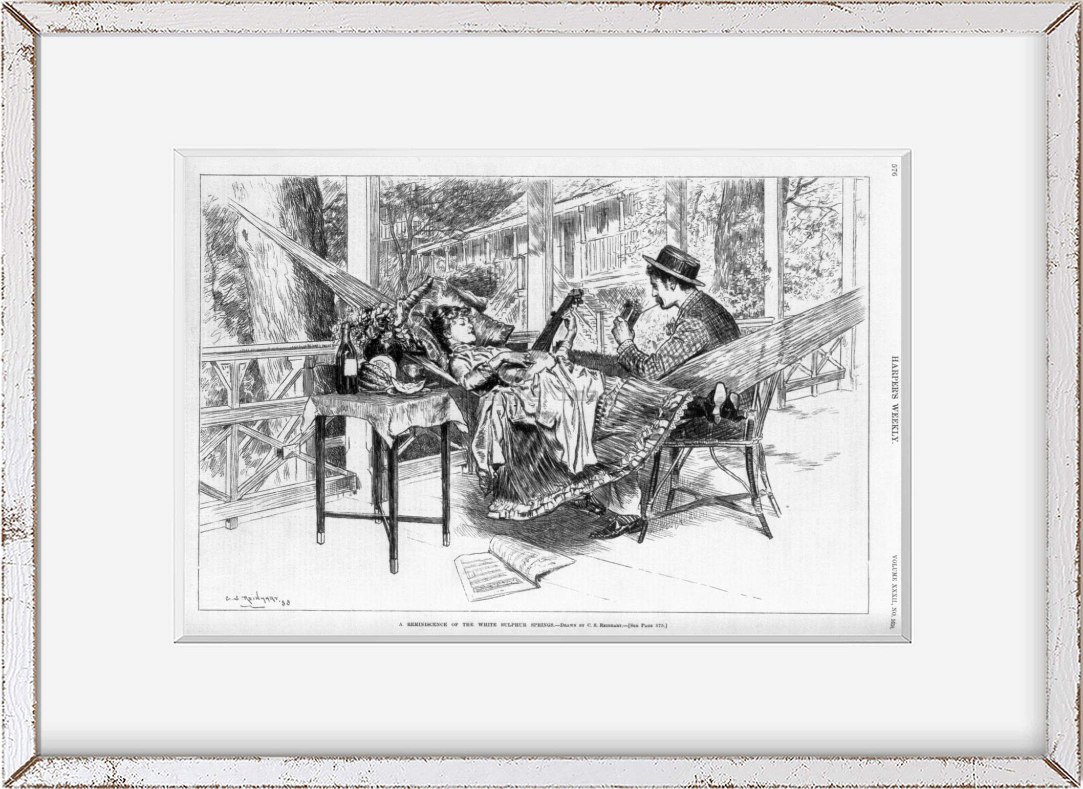 INFINITE PHOTOGRAPHSPhoto: Reminiscence of the White Sulphur Springs,hammock,1888