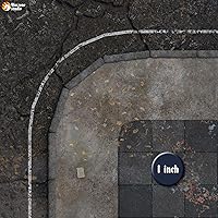 Vista 8 de Warzone Studio Alfombrilla de batalla de goma de doble cara de 4 x 4 pies: incorporación + Tempedus + bolsa