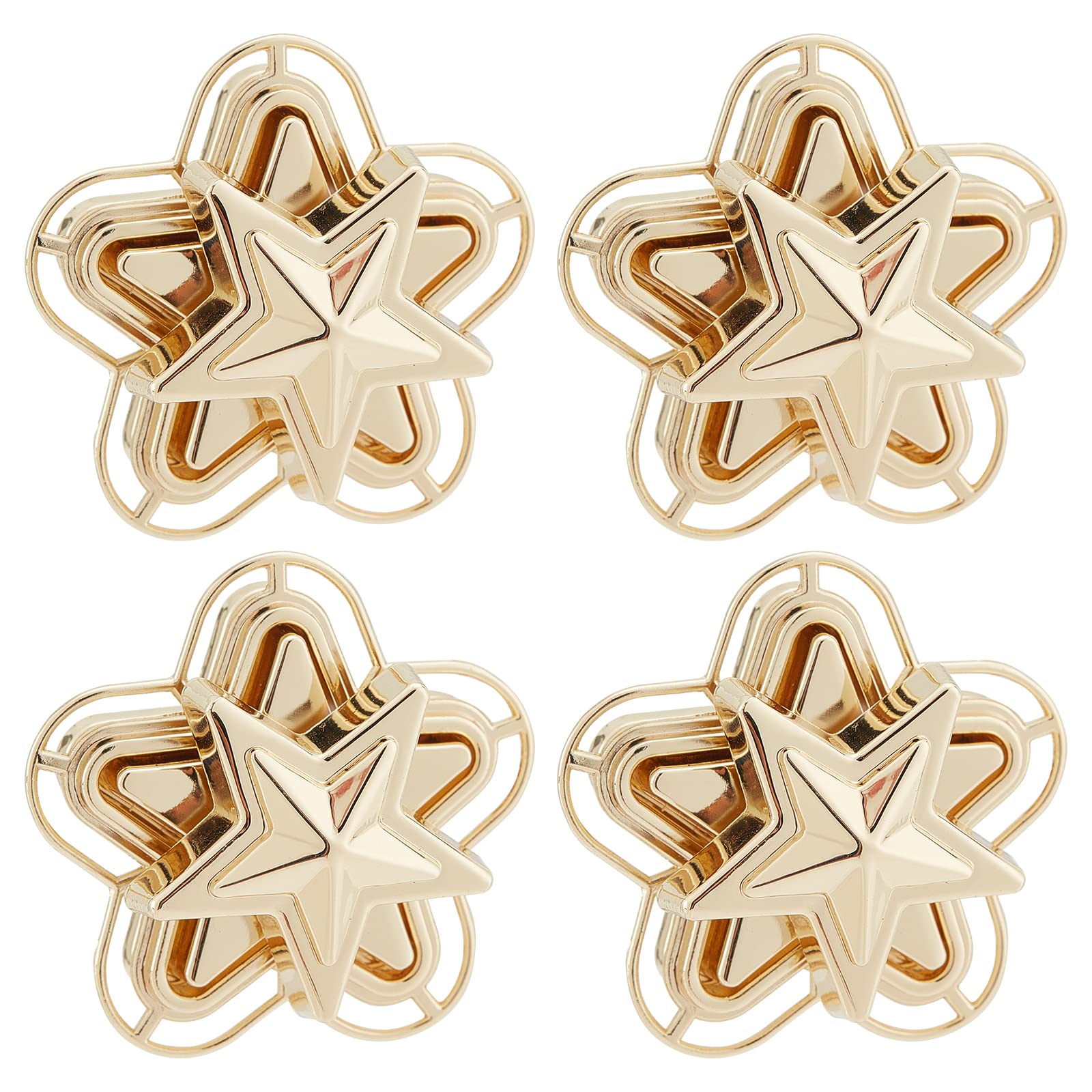 WADORN Kit per La Creazione di Borse Hardware per Borsa in Lega da 8 Pezzo, Chiusura A Sospensione per Borsa in Oro Chiusura A Scatto per Borsa Ganci Ad Anello A D