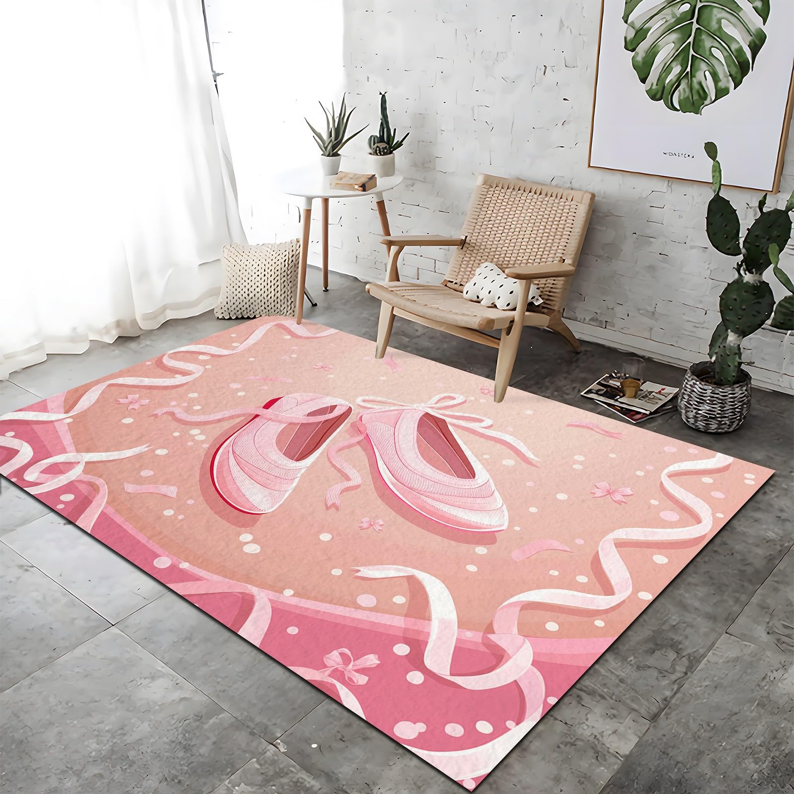 Tapis de douche chaussures de ballet antidérapant et lavable