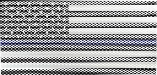 Miniatura 6 de Hooke Road Gladiator JT/Wrangler JL Flag Grill Rejilla frontal deflector de pantalla compatible con Jeep Wrangler JL y Gladiator JT 2018-2025