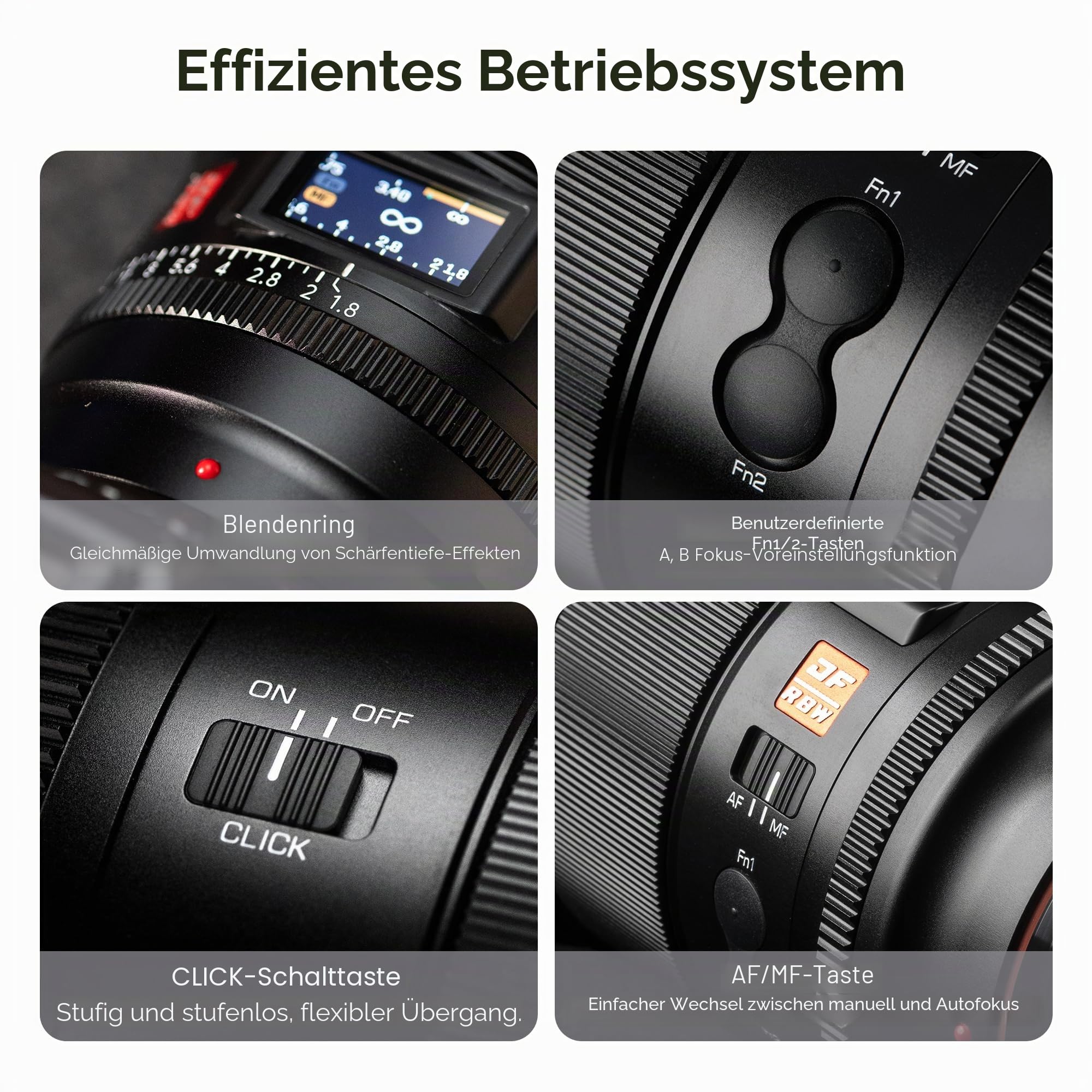 VILTROX 16mm f/1.8 Z Objektiv für Nikon Z-Mount Vollformat Prime Weitwinkel Autofokus Objektiv mit LCD-Bildschirm AF/MF-Schalter, Kompatibel mit Nikon Z Mount Z5 Z50 Z6 Z6II Z7 Z7II ZFC Z30 Z9 Z8