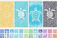 Vista 30 de Toalla de playa turca de secado rápido absorbente de algodón ligera y delgada para baño, piscina, natación, toallas extra grandes de gran