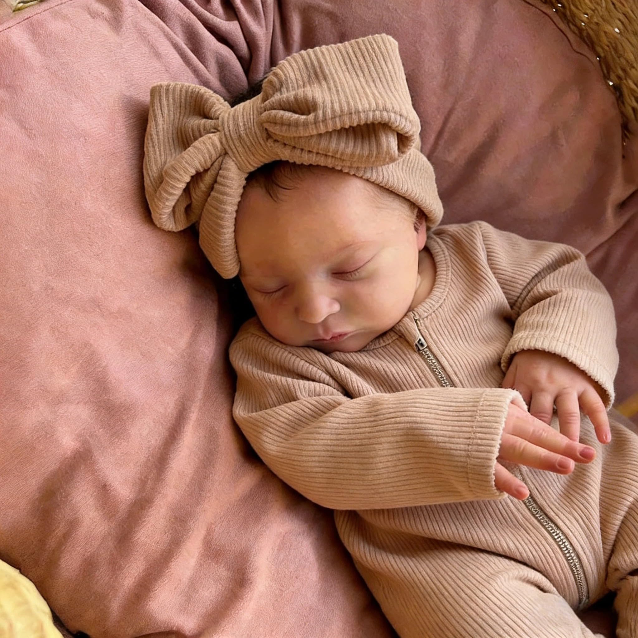 Zero Pam Real Life Reborn Baby Dolls 19 Inches Realistic Newborn Baby Girl Life Like Baby Dolls That Look Real Soft Silicone Baby Dolls Toy for Kids Age 3+