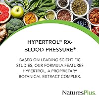 Vista 2 de NaturesPlus Hypertrol Rx-Blood Pressure- 60 Tablets - Magnesium & Chromium Supplement with Botanical Herbs - Gluten Free - 30 Servings